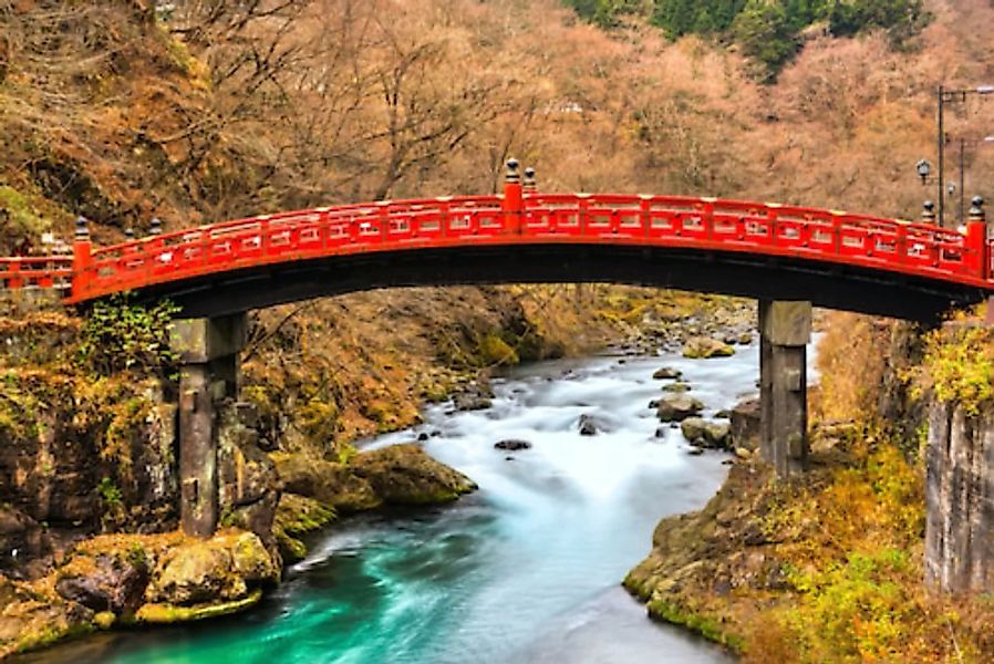 Papermoon Fototapete »Nikko Sacred Shinkyo Bridge« günstig online kaufen