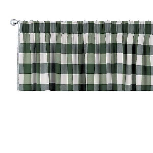 Kurzgardine mit Kräuselband, grün-ecru, 130 x 40 cm, Quadro (144-34) günstig online kaufen