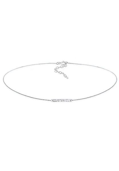 Elli Collier Choker Platte Gehämmert 925er Silber günstig online kaufen