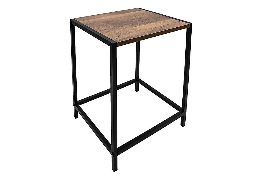 Spetebo Beistelltisch Holz Beistelltisch mit Metall Gestell (Anzahl, 1-St., günstig online kaufen
