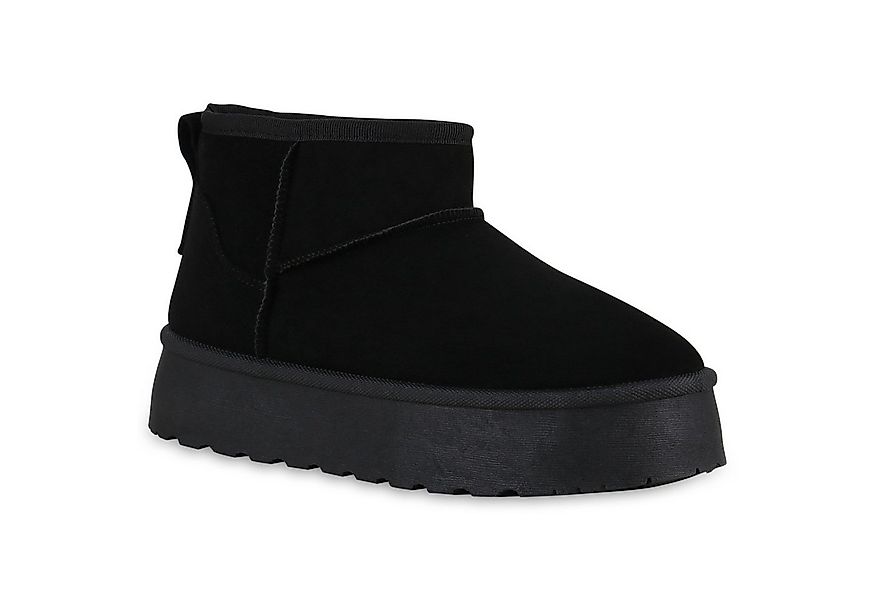 VAN HILL 840827 Winterstiefelette Damen Warm Gefütterte Winter Boots Bequem günstig online kaufen