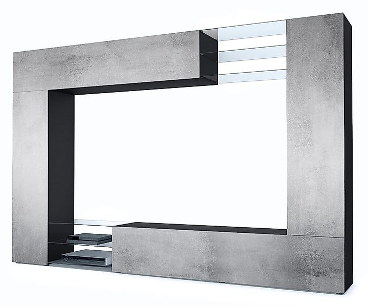 Vladon Wohnwand Mirage, (Anbauwand mit Rückwand günstig online kaufen