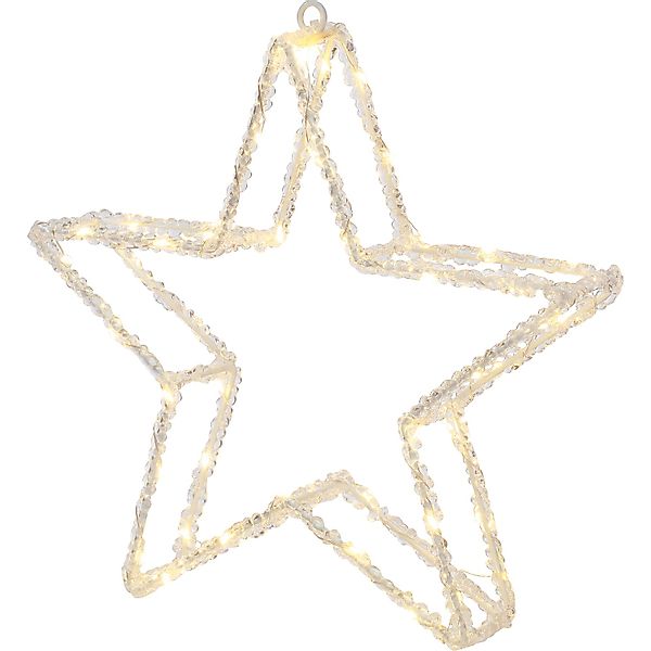 LED-Silhouetten-Figur Stern 31 cm Transparent günstig online kaufen