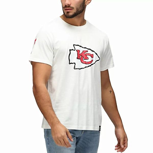 Recovered Print-Shirt Re:Covered NFL Kansas City Chiefs ecru günstig online kaufen