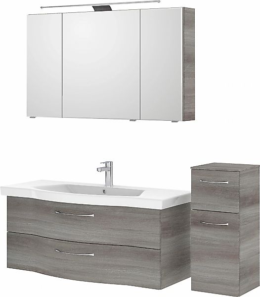 Saphir Badmöbel-Set »6005 Sprint 3-teilig, Keramik-Waschtisch mit LED-Spieg günstig online kaufen