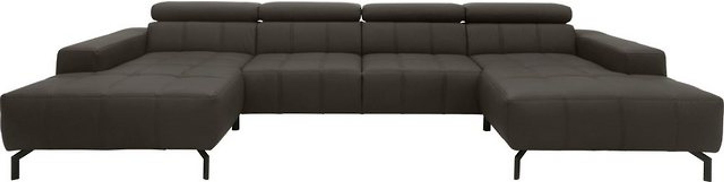 DOMO collection Wohnlandschaft "Cunelli tolle Sitznähte als Designelement, günstig online kaufen