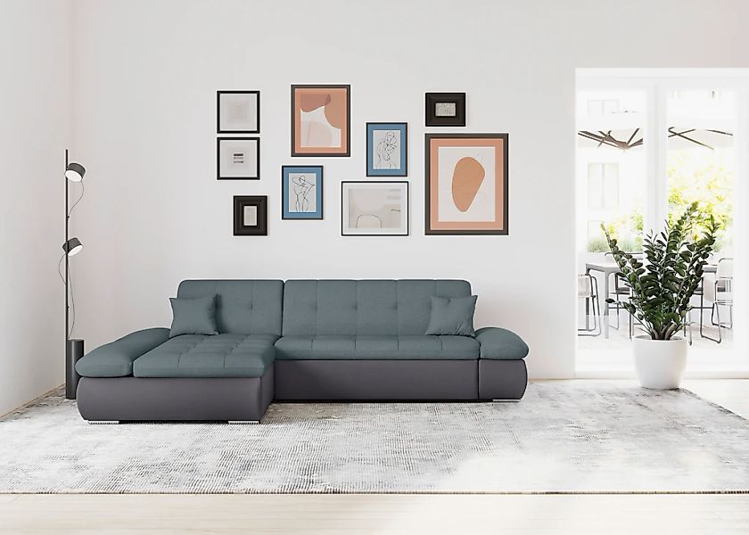 DOMO collection Ecksofa "Moric, L-Form, XXL-Sofa - Breite 300cm", wahlweise günstig online kaufen