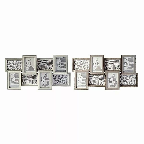 Fotorahmen Dkd Home Decor S3024164 Kristall Grau Braun Aluminium Holz Mdf U günstig online kaufen