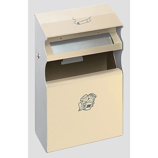 PROREGAL Eckiger Kombiascher Mit Einwurfblende 15 Liter HxBxT 54 x 30 x 14 günstig online kaufen