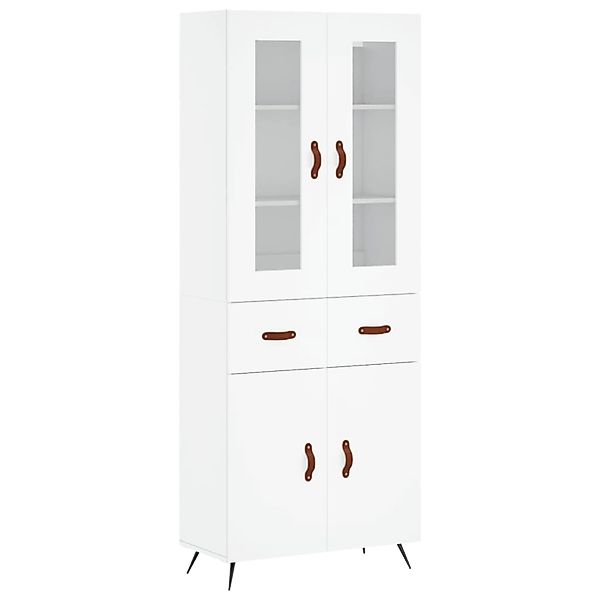 vidaXL Highboard Weiß 69,5x34x180 cm Holzwerkstoff 3198505 günstig online kaufen