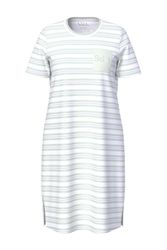 Ulla Popken Nachthemd Nachthemd Ringel Rundhals günstig online kaufen