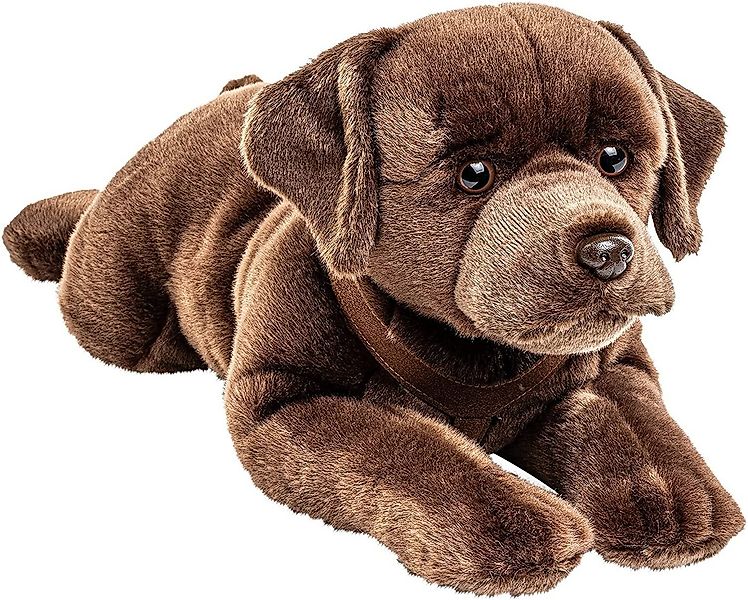Uni-Toys Kuscheltier Labrador, liegend - braun o. schwarz - 60 cm - Plüsch- günstig online kaufen