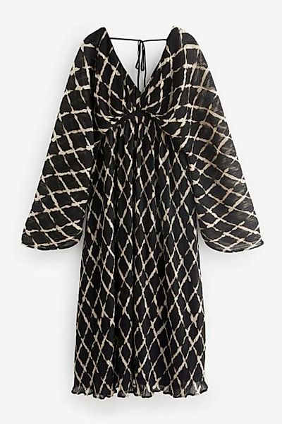 Next Maxikleid Kleid mit V-Ausschnitt und weiten Ärmeln (1-tlg) günstig online kaufen