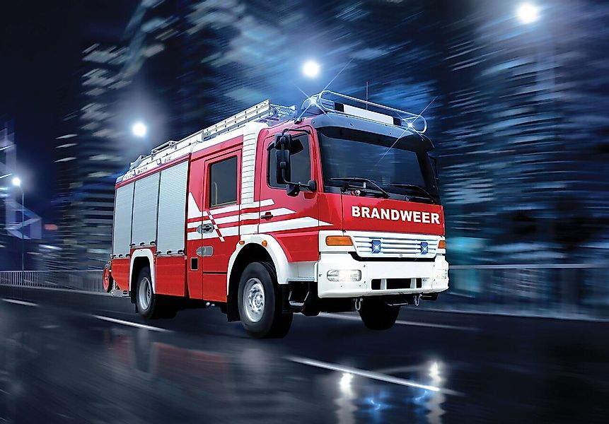 Wallarena Fototapete Kinderzimmer Jungen Feuerwehr Auto günstig online kaufen