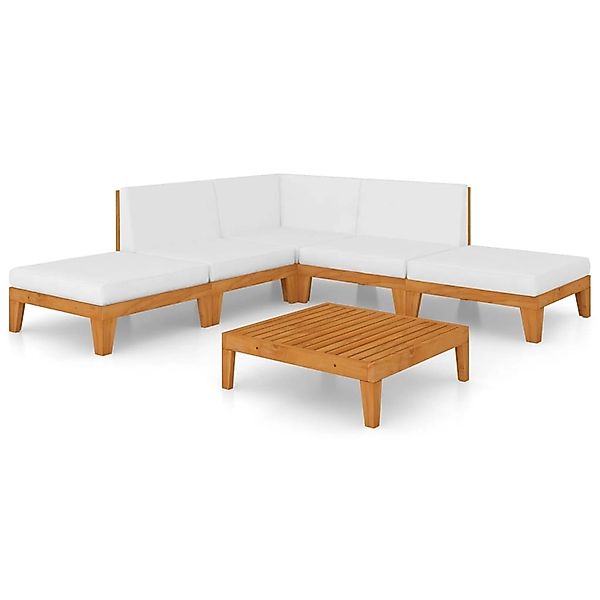 vidaXL Gartenlounge-Set 7-tlg. Garten-Lounge-Set mit Kissen günstig online kaufen