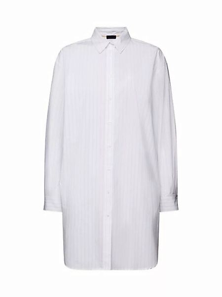 Esprit Midikleid Hemdblusenkleid mit Nadelstreifen, 100 % Baumwolle günstig online kaufen
