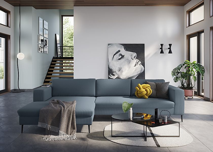 DOMO collection Ecksofa »Modica, zeitlos und elegant, L-Form«, moderne Opti günstig online kaufen