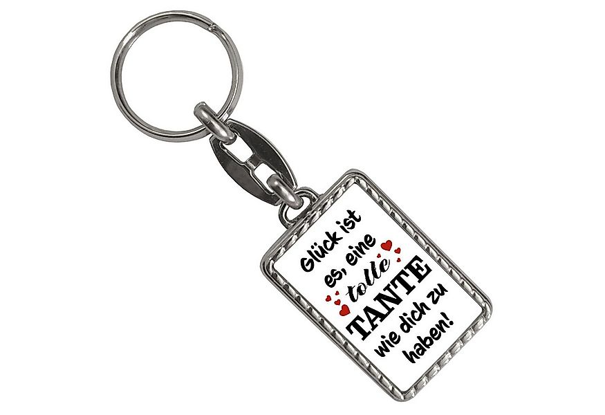 speecheese Schlüsselanhänger Tolle Tante Glück Schlüsselanhänger mit Bordür günstig online kaufen