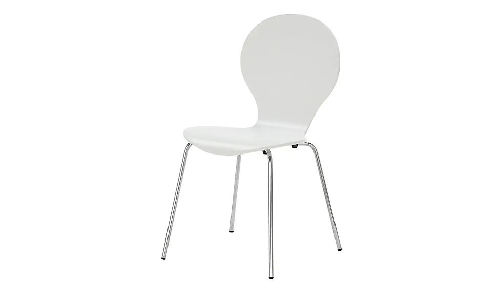 Stapelstuhl  Tom ¦ weiß ¦ Maße (cm): B: 50 H: 86 T: 53.5 Stühle > Esszimmer günstig online kaufen