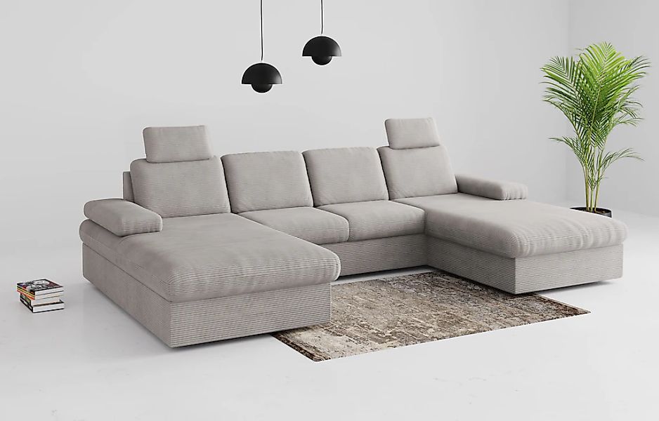 sit&more Wohnlandschaft "Moreno", mit Armteilverstellung,wahlweise mit Bett günstig online kaufen