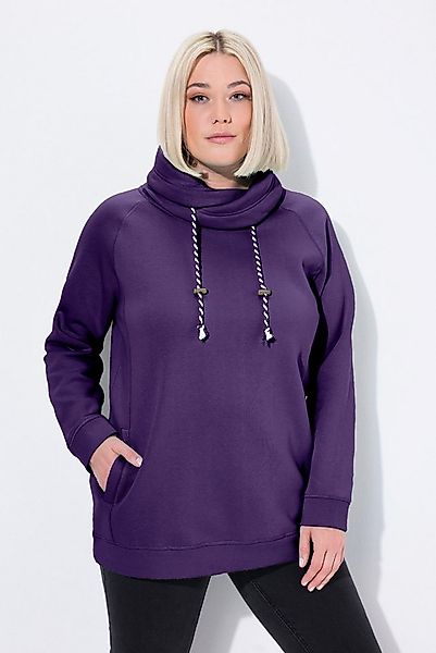 Ulla Popken Sweatshirt Bis 64 Sweatshirt mit Stehkragen Pullover günstig online kaufen