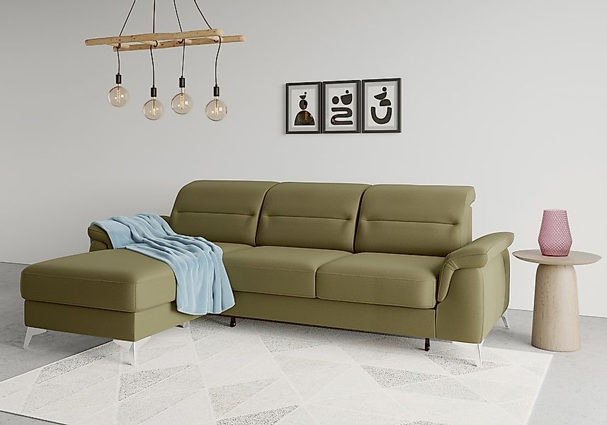 sit&more Ecksofa "Sinatra L-Form", mit Recamiere, optinal mit Kopfteilverst günstig online kaufen