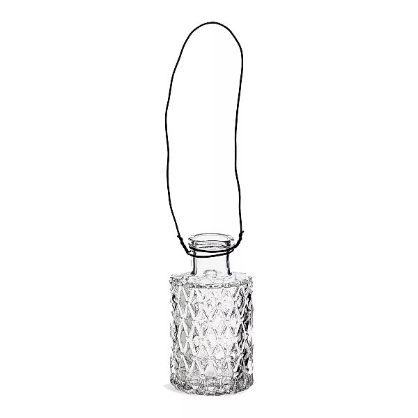 Vase zum Hängen Glas ca.D5xH9cm, klar günstig online kaufen
