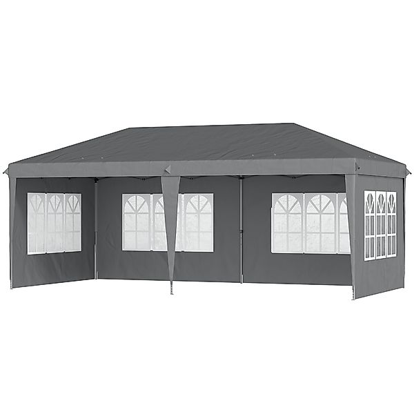 Outsunny Pavillon Pop-Up Faltbar - Empfangszelt - 3 x 6 m - Zeltzelt Pavill günstig online kaufen