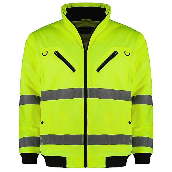 Abraxas Warnjacke gefüttert mit abnehmbaren Ärmeln Farbe gelb Größe: 5XL günstig online kaufen