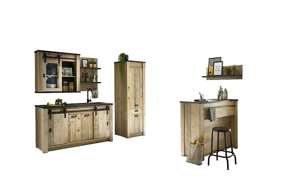 Küchenzeile 5-teilig Soft Close Sintra ¦ holzfarben ¦ Maße (cm): B: 161 H: günstig online kaufen