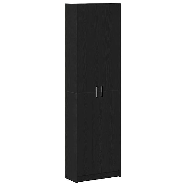 vidaXL Kleiderschrank mit Regal Schwarz Eichen-Optik 55 x 25 x 189 cm 33340 günstig online kaufen