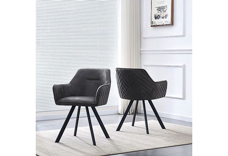 B&D home 4-Fußstuhl CYRUS (2er Set, 2 St), gepolstert, mit Armlehnen, Wildl günstig online kaufen