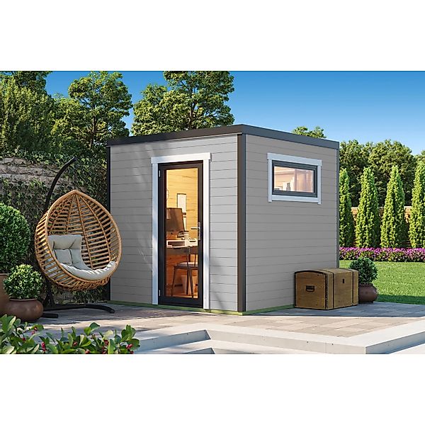 Lasita Gartenhaus Sardinia 1 Lichtgrau 250 cm x 250 cm günstig online kaufen