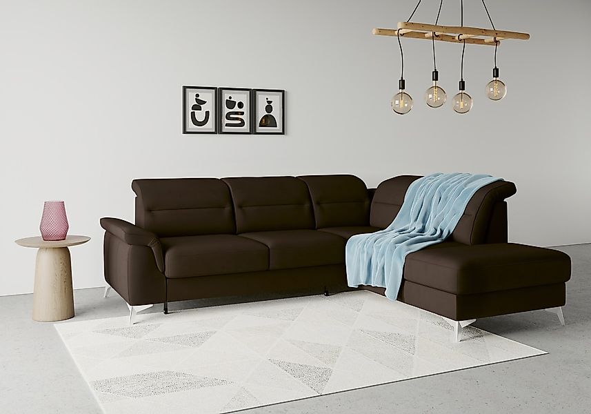 sit&more Ecksofa "Sinatra L-Form" mit Ottomane, optional mit Kopfteilverste günstig online kaufen