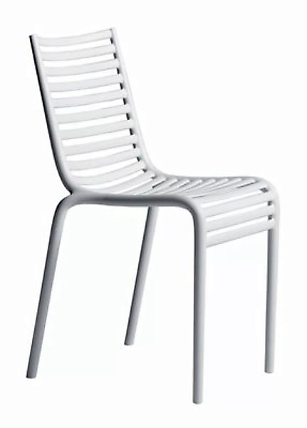 Stapelbarer Stuhl PIP-e plastikmaterial weiß - Driade - Weiß günstig online kaufen
