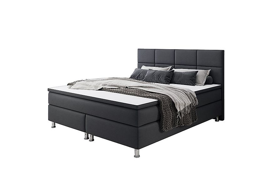 interbed Boxspringbett Rotterdam 140x200 cm Webstoff, inkl. Topper und Matr günstig online kaufen