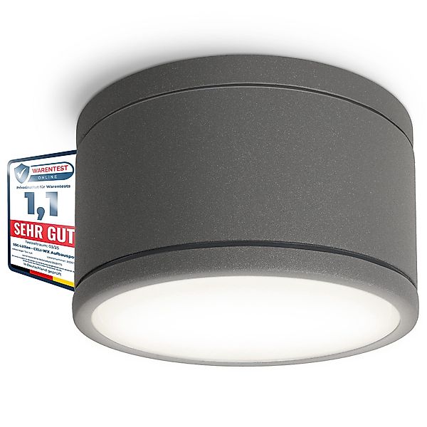 SSC-LUXon LED Außen-Deckenleuchte CELI-WX Aufbauleuchte flach günstig online kaufen
