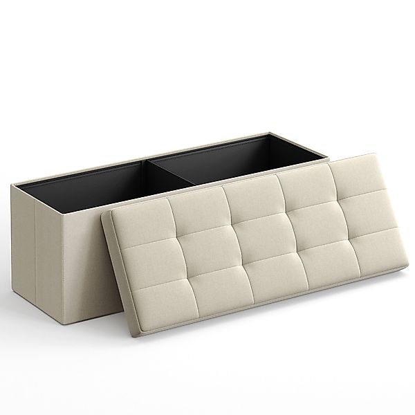 SONGMICS Sitzbank sitzhocker, 76/110cm mit Stauraum, günstig online kaufen