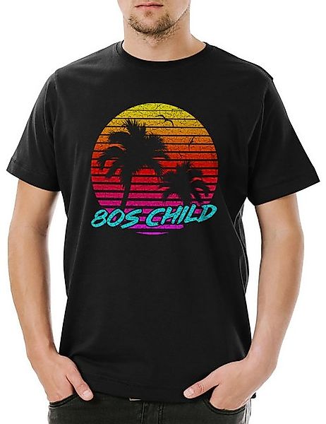 Urban Backwoods Print-Shirt 80s Child Herren T-Shirt Synthesizer Electro Te günstig online kaufen