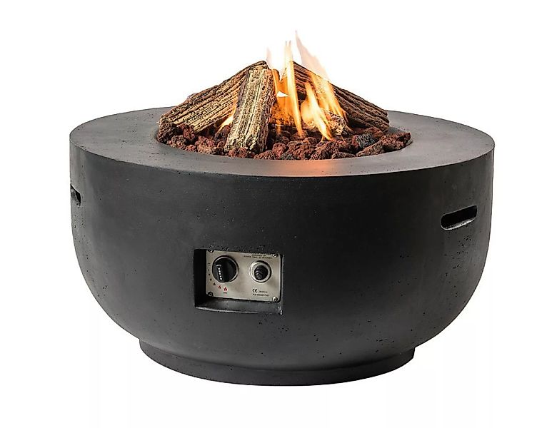 Happy Cocooning Feuertisch Bowl schwarz 910 x 460 mm günstig online kaufen