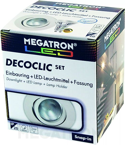Megatron LED-Einbauspot Set 2800K dim ws MT75401 günstig online kaufen