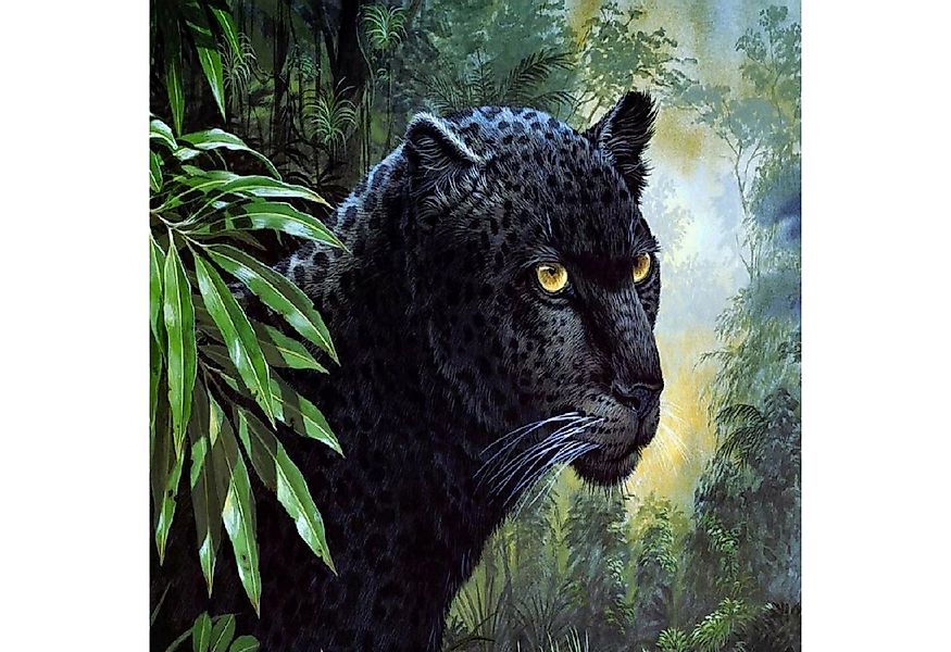 LA CUTE Malen nach Zahlen 5d Diamond Painting Black Panther Malen nach Zahl günstig online kaufen