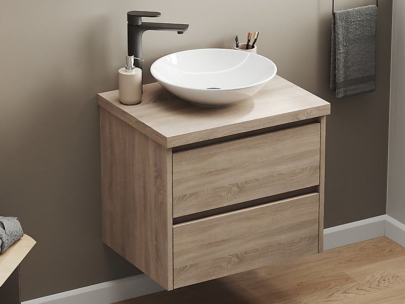Aqua Bagno Badmöbel-Set mit Waschbecken in versch. Größen - Badschrank häng günstig online kaufen