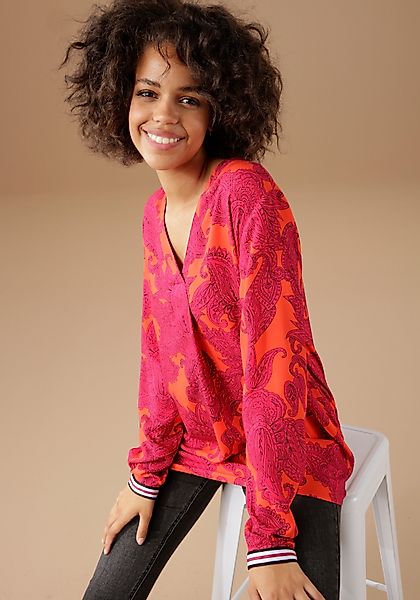 Aniston CASUAL Schlupfbluse mit farbenfrohem, großflächigem günstig online kaufen