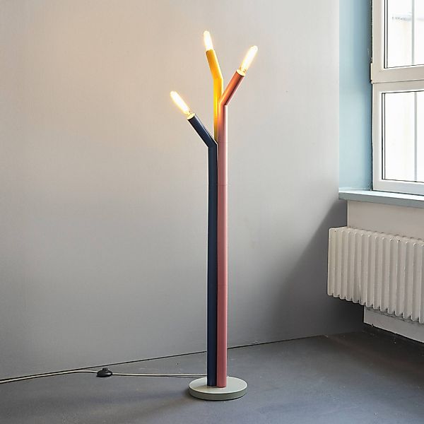OSRAM Stehleuchte Decor Straw, 3-flammig, bunt, Stahl, E27 günstig online kaufen