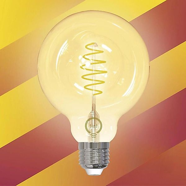 Smarte Zigbee LED Filament Lampe ersetzt 32W E27 Globe - G95 4,9W 806lm 180 günstig online kaufen