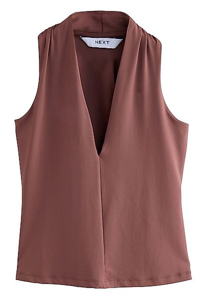 Next V-Shirt Ärmelloses Polyamid-Top mit tiefem V-Ausschnitt (1-tlg) günstig online kaufen