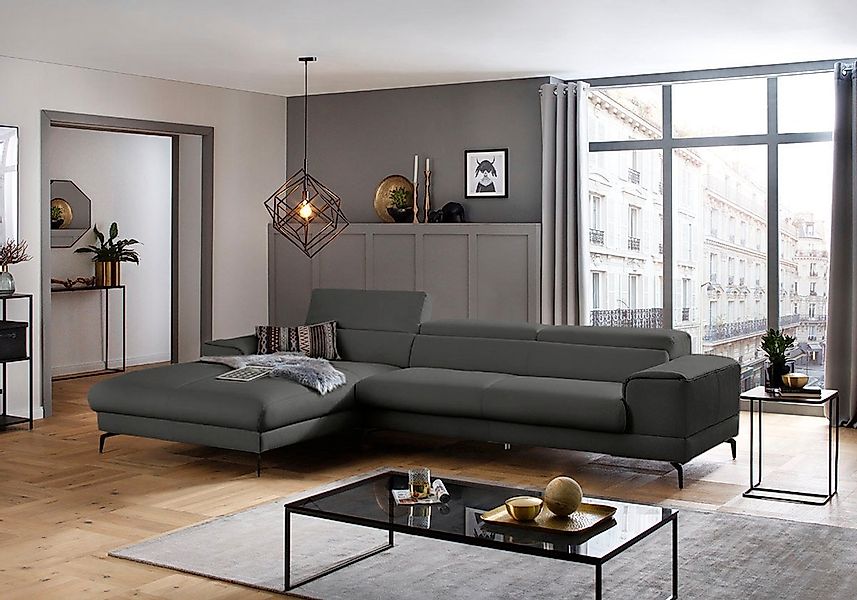 W.SCHILLIG Ecksofa "piedroo, Designsofa mit tollem Sitzkomfort, bequem, L-F günstig online kaufen