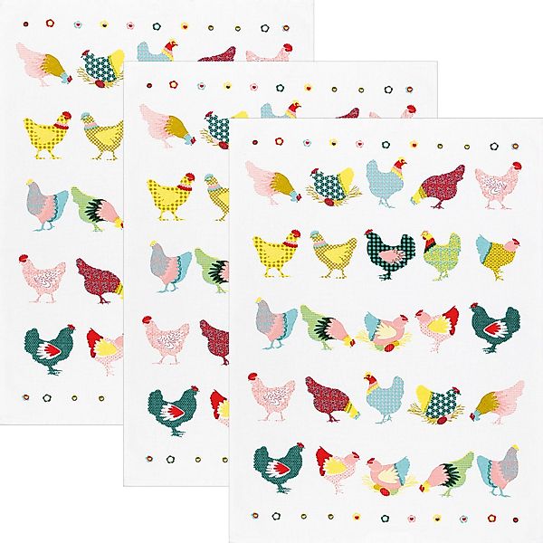 Kracht Geschirrtuch Geschirrtuch im 3er-Pack, (1-tlg), günstig online kaufen