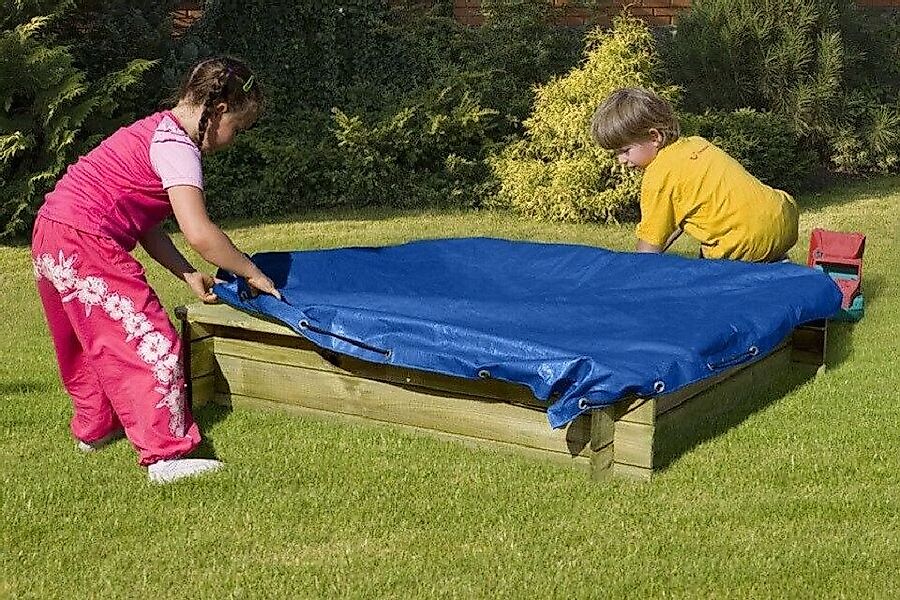 Gartenpirat Sandkasten-Abdeckplane Abdeckung Schutzhülle mit Schnur günstig online kaufen